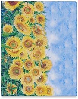 Enevotx zidno umjetničko slikarstvo akvarel izvlačenje svijetlog ljetnog polja suncokreta štampa na platnu slika pejzažne slike ulje za dom Moderna dekoracija Print dekor za dnevni boravak