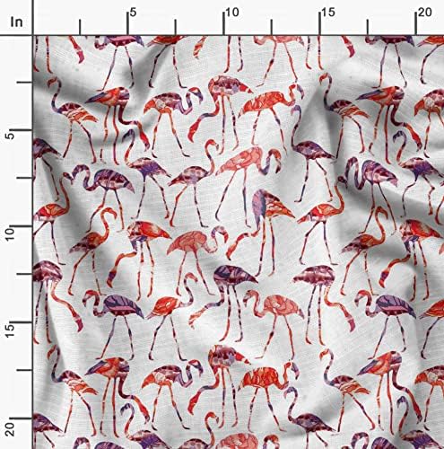 Soimoi pamučna Jersey tkanina Flamingo Bird štampana zanatska tkanina u dvorištu širine 58 inča
