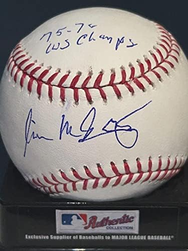 Will Mcenaney Cincinnati Reds 75, 76 WS Champs potpisan OML bejzbol - autogramirani bejzbol
