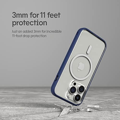 Modularni slučaj Rhinoshield kompatibilan sa magsafe za [iPhone 14 pro max] | MOD NX - Superior magnetska vučna sila, prilagodljiv zaštitni poklopac za teške uvjete 3,5m / 11ft Zaštita od pada - lavanda