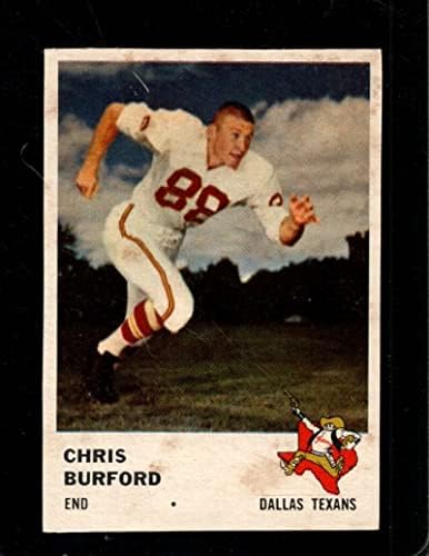 1961. fleer # 204 Chris Burford VGEX Texans