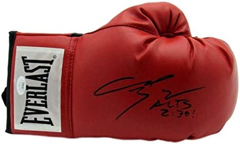 Angel Manfredy Boks potpisan / Inscr Everlast Crvena desna bokserska rukavica JSA 154760-rukavice za boks