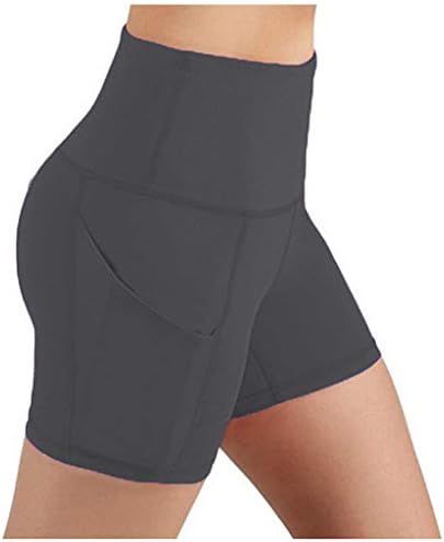 LCEPCY ženske joge kratke hlače sa dubokim džepovima za telefon, temmy kontrola visokih struka kratke hlače