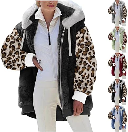 Flannel jakna Žene, ženski casual kratki zimski zimski kaput od laganog krznenog obloga lagane tople jakne
