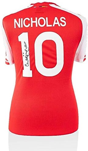 Charlie Nicholas potpisao Arsenal majicu - broj 10 dres autograma - autogramirani nogometni dresovi