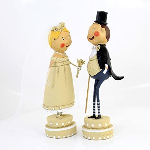 Lori Mitchell Wedde / Lucky Fella Polyresin Vjenčani bračni brak Ljubav - dvije figurice 8,0 inča - 35016.
