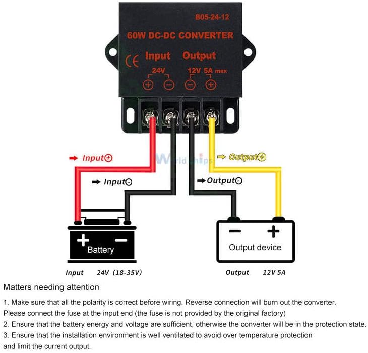 Car LED silazno napajanje DC-DC Converter 24V do 12v 5a 60W regulator napona reduktor Buck modul
