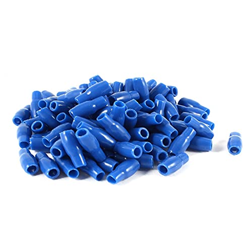 Novi LON0167 100 kom plava meka PVC žica V-3.5 4mm2 crimp Terminal kraj izolirani navlake poklopac (100