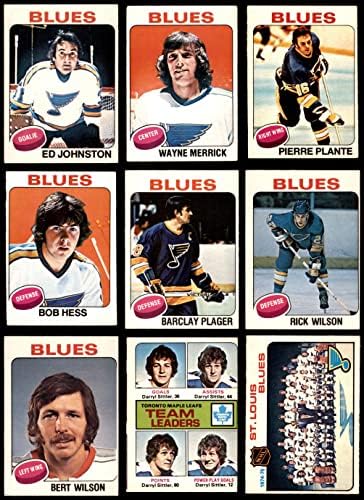 1975-76 O-Pee-Chee St. Louis Blues u blizini Team set St. Louis Blues VG + blues
