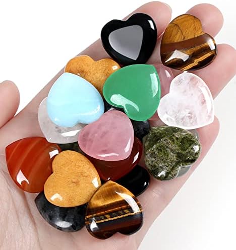 10 kom srčani kristali Kamenje zacjeljivanje kristalnog dlana prirodne polirane ljubavne ustanove u obliku
