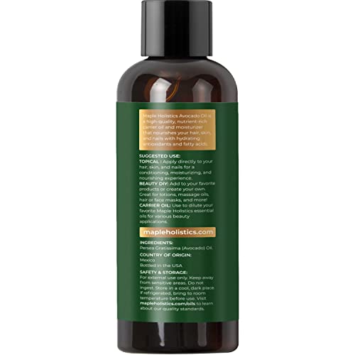 Avokado ulje za kosu kože i noktiju-avokado nosač ulja za esencijalna ulja miješanje tijelo hidratantna