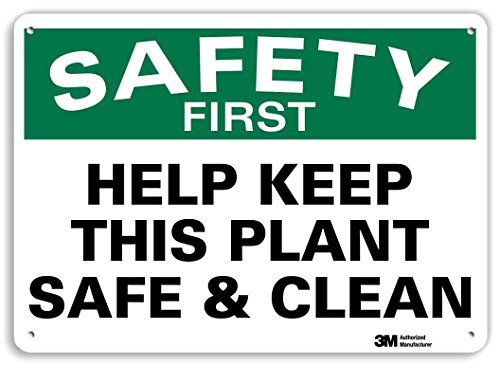 Prvo zaštita Smartsign Pomoć zadržati ovaj biljni sef i čist znak | Aluminij 10 x 14