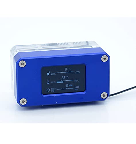 Indikator digitalnog protoka sa LCD ekranom za PC acetalno nadgledanje vodenog hlađenja -G1 / 4 Thread-3pin