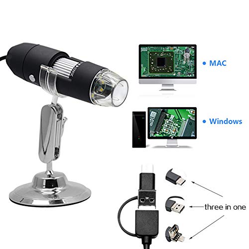 Adamas-Beta X4-500x endoskop za uvećanje, 8 LED USB digitalni mikroskop, mini kamera za kontrolu lampe sa