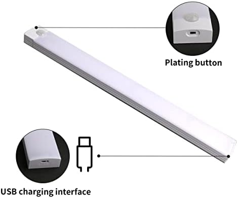 10kom novi bežični LED PIR senzor pokreta svjetlo traka ormar Ormar lampa USB punjiva