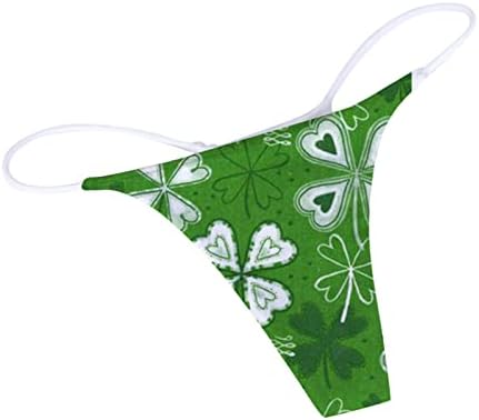 IIOUS St.Patrick's Day Green Sexy Thong gaćice za žene Nestašno slutty T-leđa podnewwwear niskog uspona