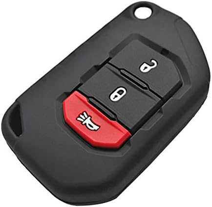 Količina alegender Crna 3 dugmeta Flip key Cover Case FOB Holder torba Remote Protector odgovara za Jeep