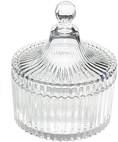 Leyin šator u obliku kristala candy Jar sa poklopcem, prozirnog stakla Apoteka Jar vjenčanje bombona Buffet