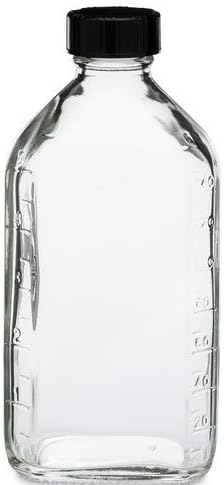 Ovalni RX lijek od prozirnog stakla od 6 unci-boce za piće sa kapicama-pakovanje od 24 kućišta-farmaceutska