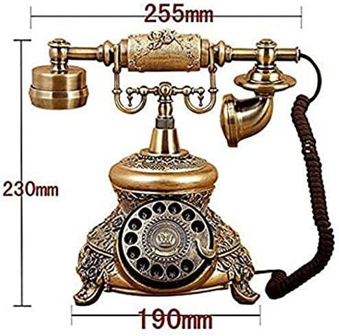 KLHHG Telefonski rotiranje klasičnog telefona Antikni vintage Europski pastoralni retro telefon fiksni telefon
