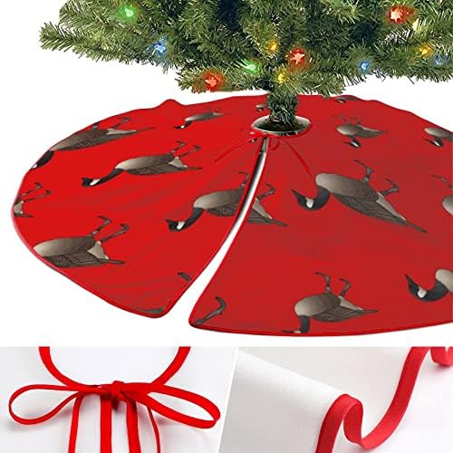 Slatka guska božićna suknja meka plišana crvena prekrivena za Xmas party svečane ukrase unutarnje vanjsko