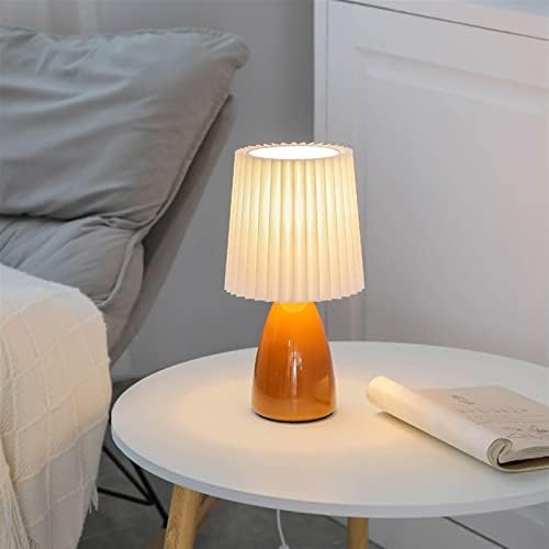 Wocoyotdd radne lampe Noćna lampa Spavaća lampica Pleats stol LED podne površine keramičke unutarnje rasvjete