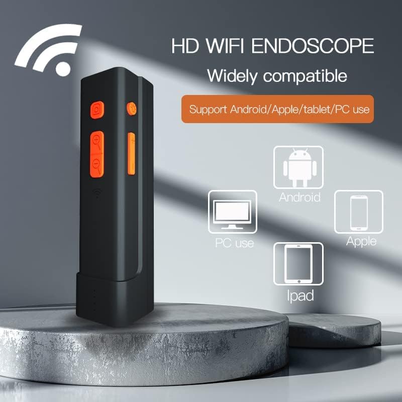Bwvv bežični endoskop sa dvostrukim objektivom, IP67 Vodootporni WiFi Borescope sa 7 LED svjetala 2MP 7mm