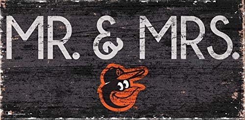 MLB Baltimore Orioles Unisex Baltimore Orioles Mr. & Mr.s. Sign, Boja tima, 6 X 12