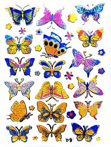 NipitShop 1 list slatke naljepnice za životinje leptir spomenar za djecu dječje zidne naljepnice umjetničke