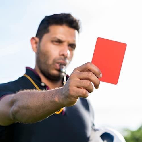Besporble fudbalske kartice Sudija Komplet kompleta Soccer Gladna kartica Crvena karta Žuta karta sa 2 komada