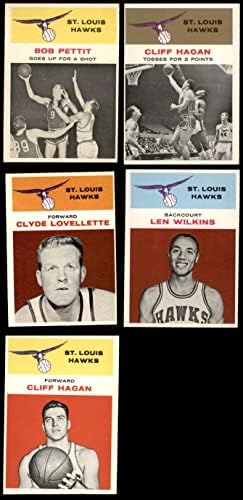1961-62 FLEER St. Louis Hawks Team set set St. Louis Hawks bivši Hawks