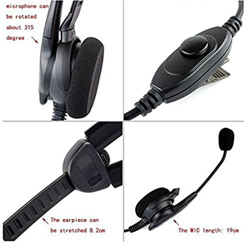 Preko glave unaprijed podesive slušalice slušalice mikrofon poništavanje buke kompatibilno sa Midland LXT630VP3