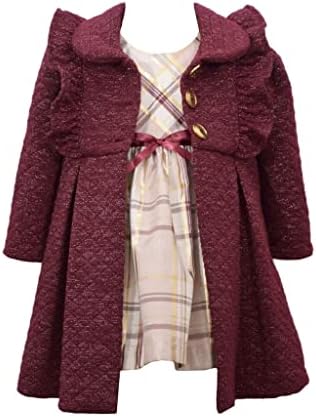 Bonnie Jean Girl Holisson Haright haljina i kaput set za bebu, dijete i djevojčice