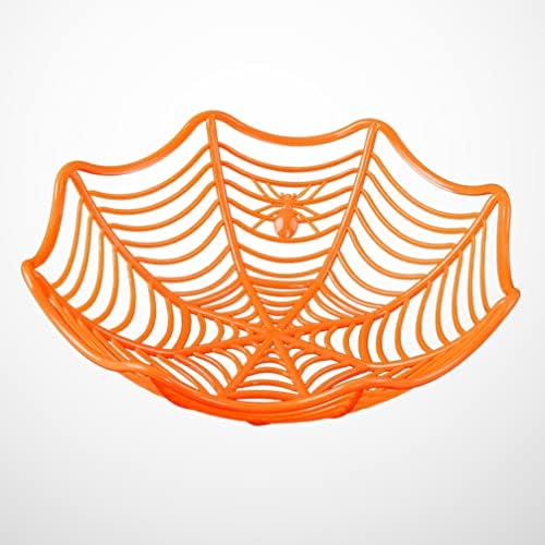 Alipis Halloween Decor halloween Spider Web Basket Bowls Plastic Trick or Treat Hand grab Candy Holder Bowls
