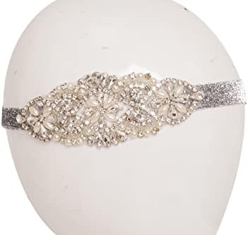 Ro Rox Edna 1920s Headpiece za žene Flapper traka za glavu Great Gatsby party Prom Wedding Costume Party
