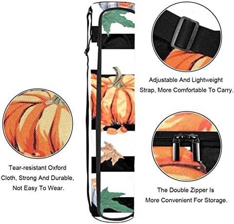 Harvest Pumpkin Yoga Mat torbe torba za jogu sa punim patentnim zatvaračem za žene i muškarce, nosač prostirke