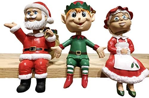 Elf, Santa Claus i gospođa Claus Limited Edition Bobblehead set od 3 - sjedi na bilo kojoj ravnom površini,