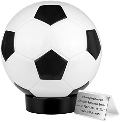 Keramička urna za kremiranje fudbalske lopte jedinstvena memorijalna urna za sahranu fudbalska urna za pepeo