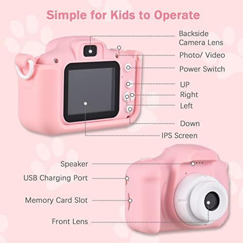 XIXIAN Mini cartoon Kids digitalna kamera 1080p digitalna Video kamera za djecu Dual Lens 2.0 inčni IPS