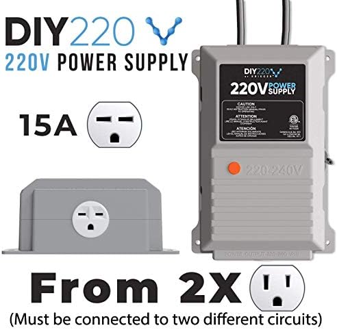 K KRIËGER DIY220 Quick Connect 220v napajanje, snaga 208-240 volti iz dva odvojena 110/120V AC kola, 220v
