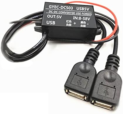 Taidaccting DC-DC 12V do 5V 3A 15w car power Converter USB Out 9V 12V USB Converter Cable Buck Converter