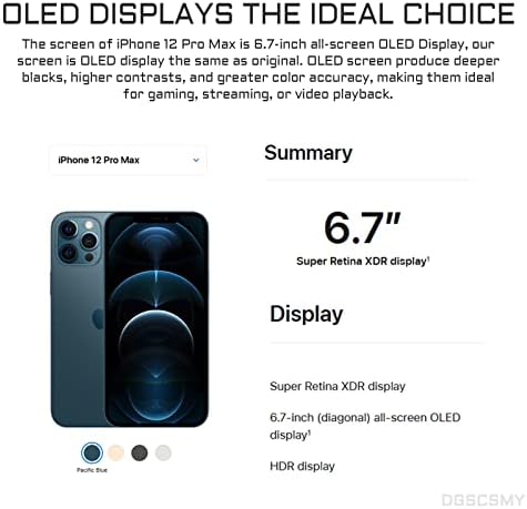 [OLED] za iPhone 12 pro max zamjena ekrana sa senzorom blizine prednjeg zvučnika OLED 3d dodirni displej