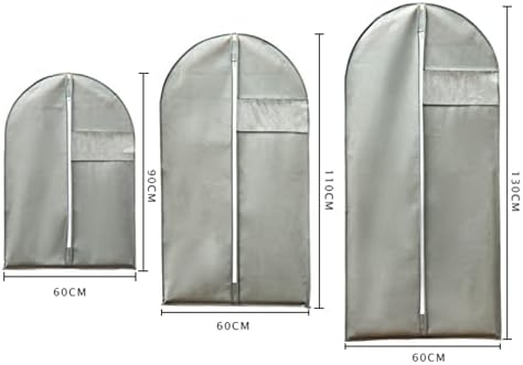 HJMAX Garment Bags navlake za odjeću 3 pakovanja, Torbe za jaknu otporne na prašinu za odlaganje sa prozirnim