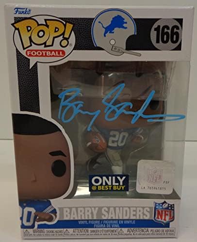 Barry Sanders Autographing Detroit Lions Funko Pop Figurine - Autografirane NFL figurice