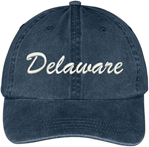 Trendy Odjeća za odjeću Delaware država vezena sa niskim profilom Podesiva pamučna kapa