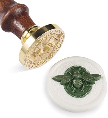 McEal Wax brtvena markirana drva sa drvenom ručkom sa dubokim ugraviranim pečatom za reljefnu marku od 30