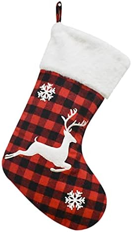 Personalizirane božićne čarape Pleteni Xmas Borapstvo Porodične stepenice Kamin Tree Viseći kamin Viseći