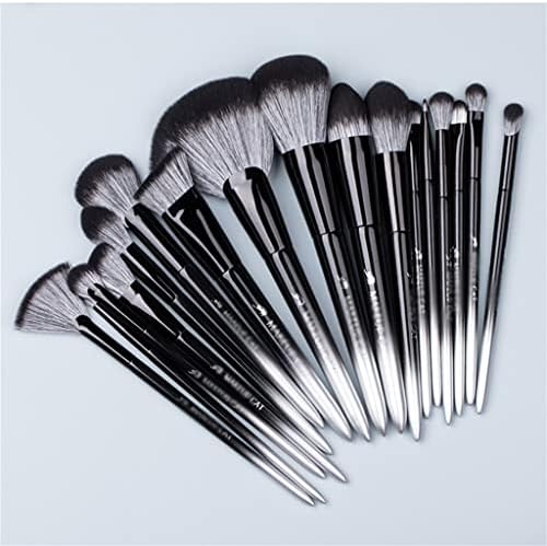 Orah kozmetička četka - crna srebrna serija mekane četkice-početni i profesionalni kozmetički alat za čišćenje