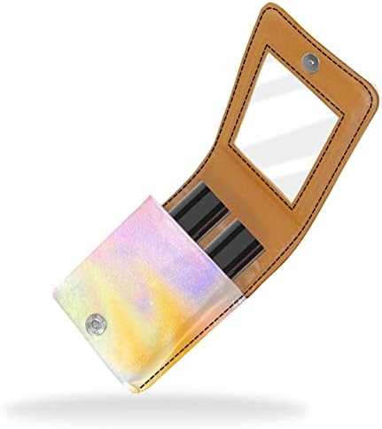 ORYUEKAN Mini torba za šminkanje sa ogledalom, torbica za kvačilo od umjetne kože, Psyche Art minimalistička