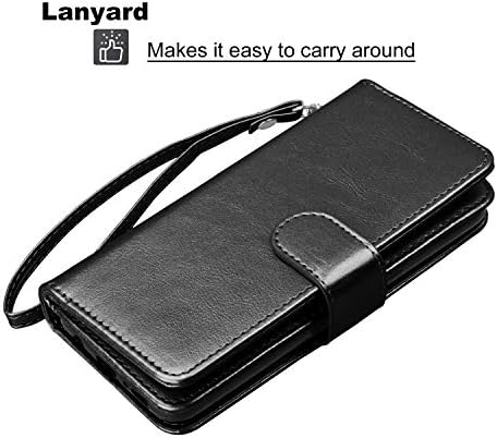 Tinysaturn iPhone X torbica za novčanik, iPhone Xs torbica za Novčanik PU kožni novčanik Magnetic Flip Kickstand